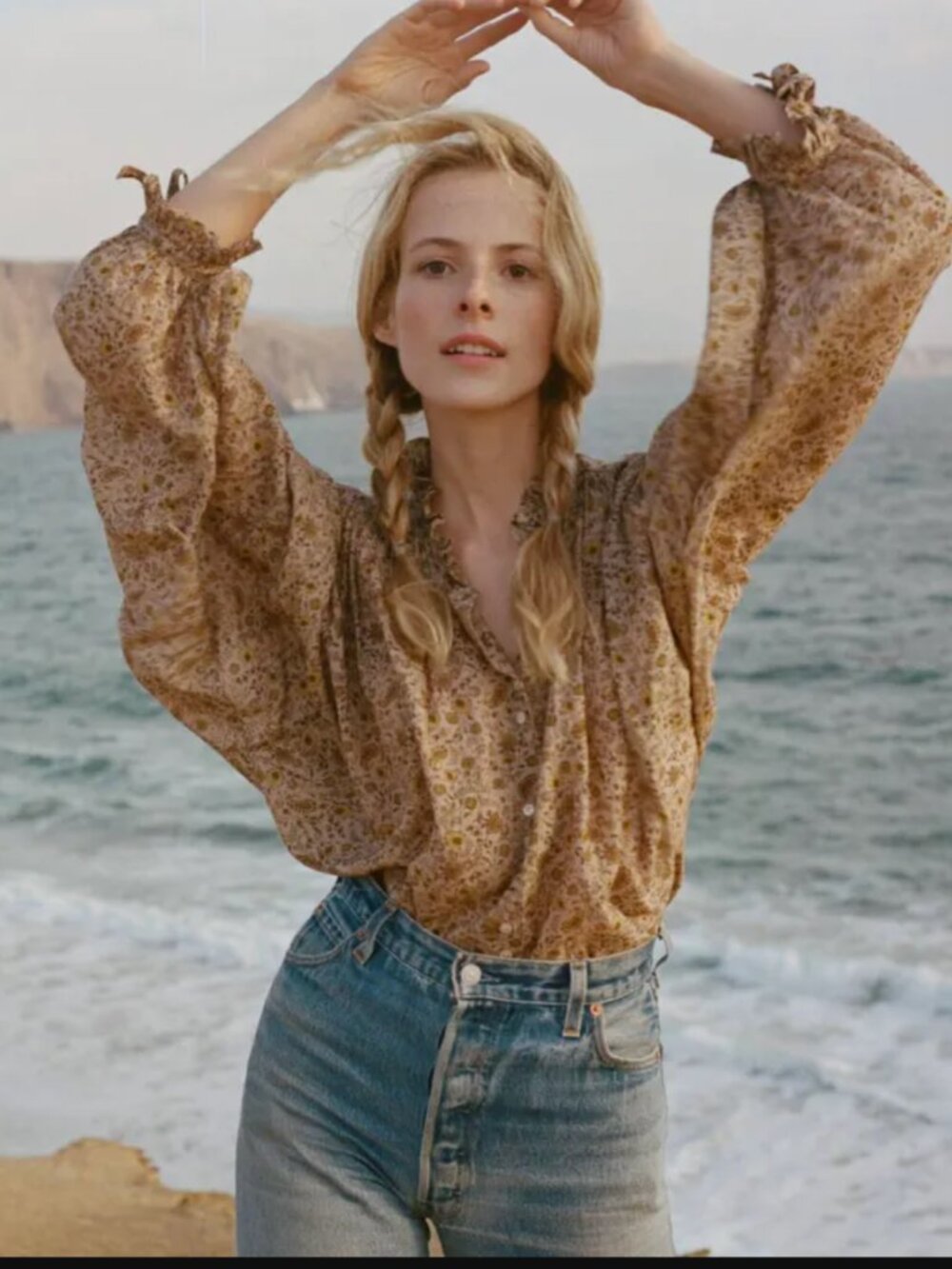 Doen Rose Top - Jaipur Mustard - XS